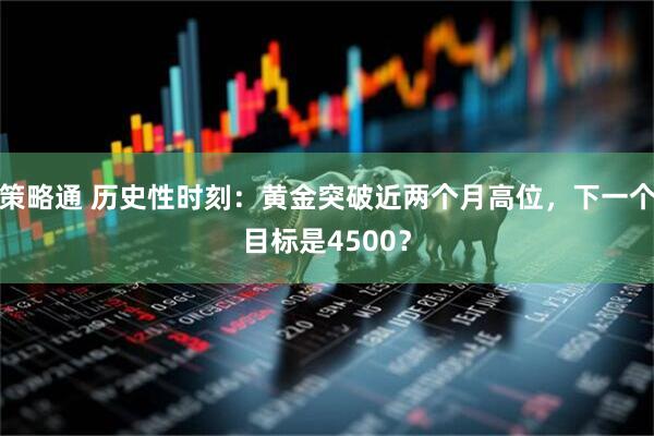 策略通 历史性时刻：黄金突破近两个月高位，下一个目标是4500？